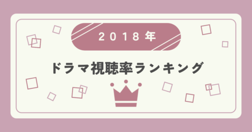 2018年ドラマ高視聴率ランキングTOP20｜視聴率1位はどの作品？